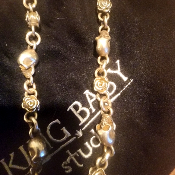 King Baby Studio Other - King baby skulls and roses necklace
